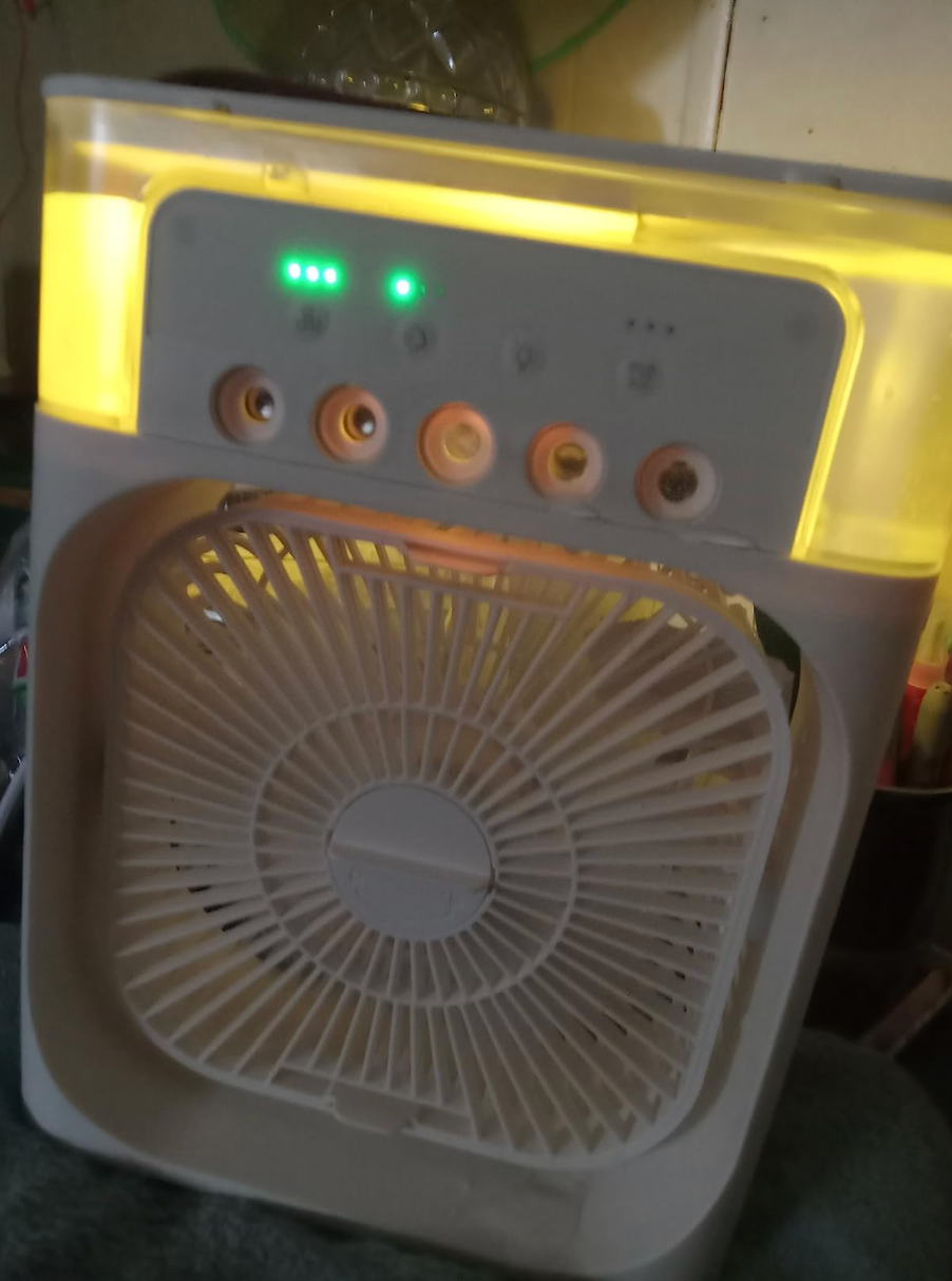 Customer photo - Yellow LED fan
