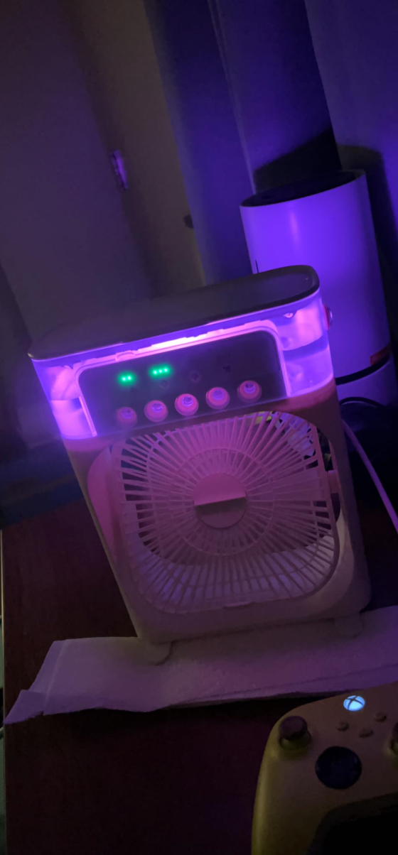 Customer photo - Purple LED gaming setup